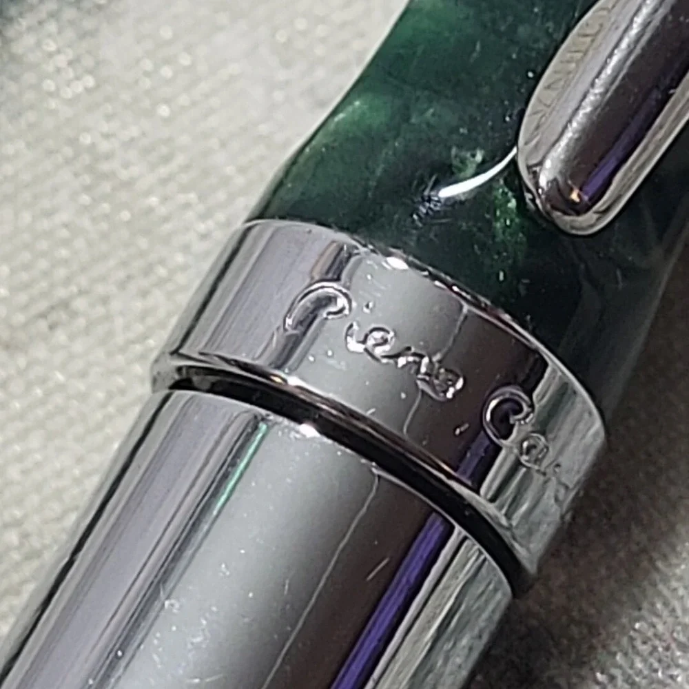 Vintage Pierre Cardin Mechanical Pencil Chrome And Green Drafting‎ Pencil